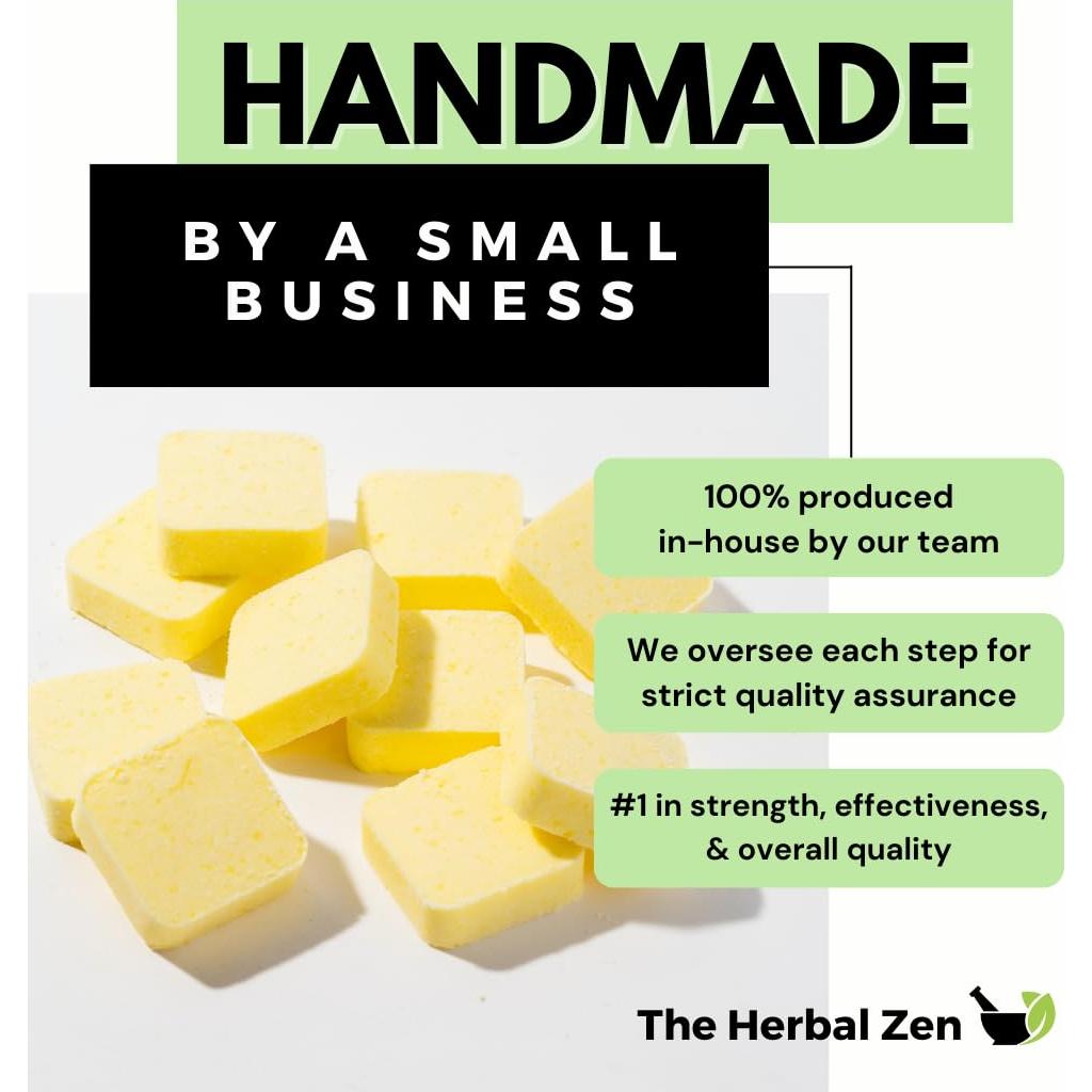 Bombas de Ducha Aromaterapia Menta y Limón - 10 Unidades