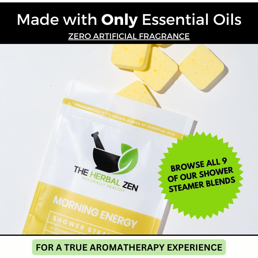 Bombas de Ducha Aromaterapia Menta y Limón - 10 Unidades