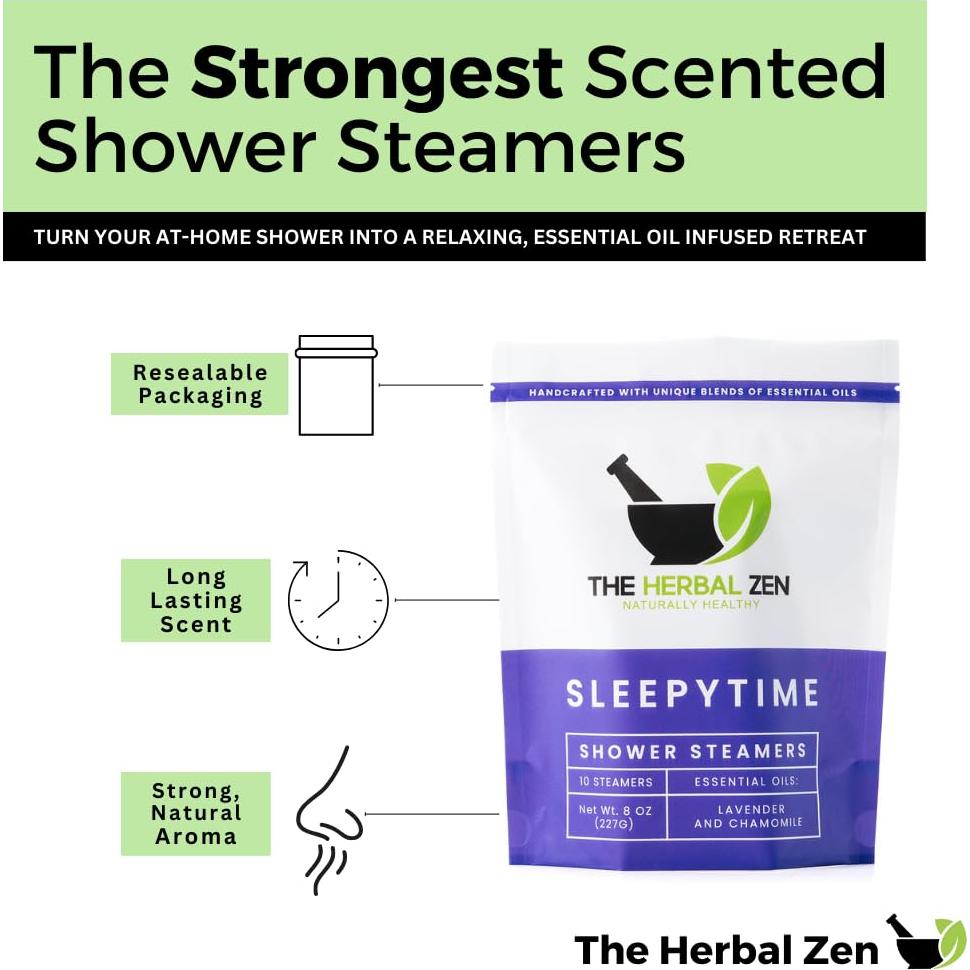 Bombas de Ducha Aromaterapia Lavanda Hechas en EE. UU. 10 Unidades