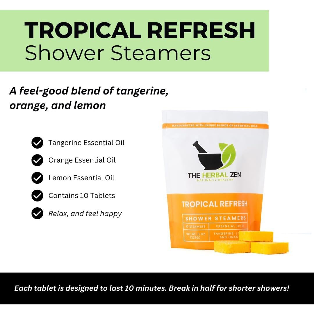 Bombas de Ducha Aromáticas Tropical Refresh - Aceites Esenciales