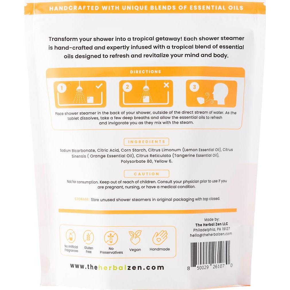 Bombas de Ducha Aromáticas Tropical Refresh - Aceites Esenciales