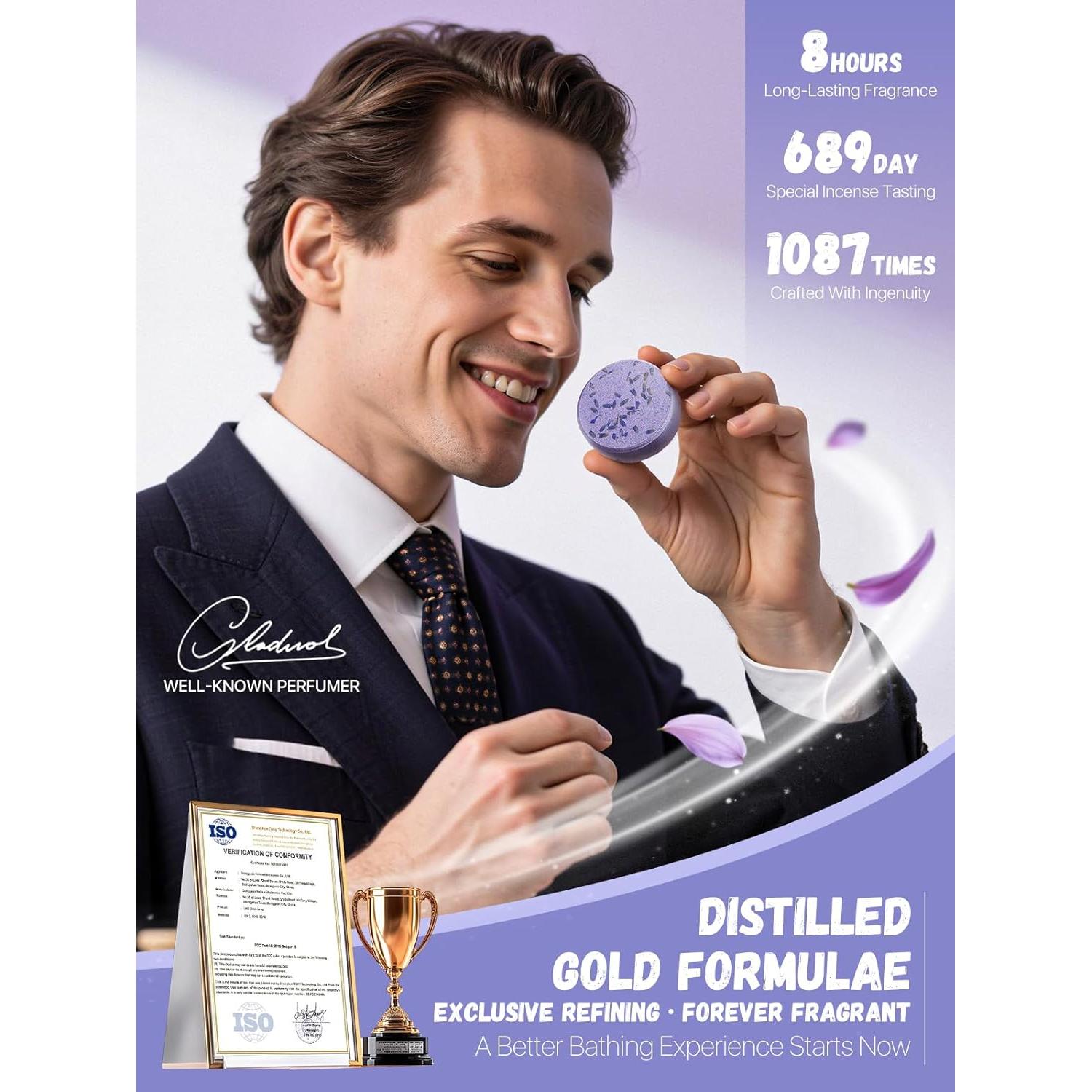 Pastillas de Ducha Aromaterapia Psnli - 8 Aromas Relajantes