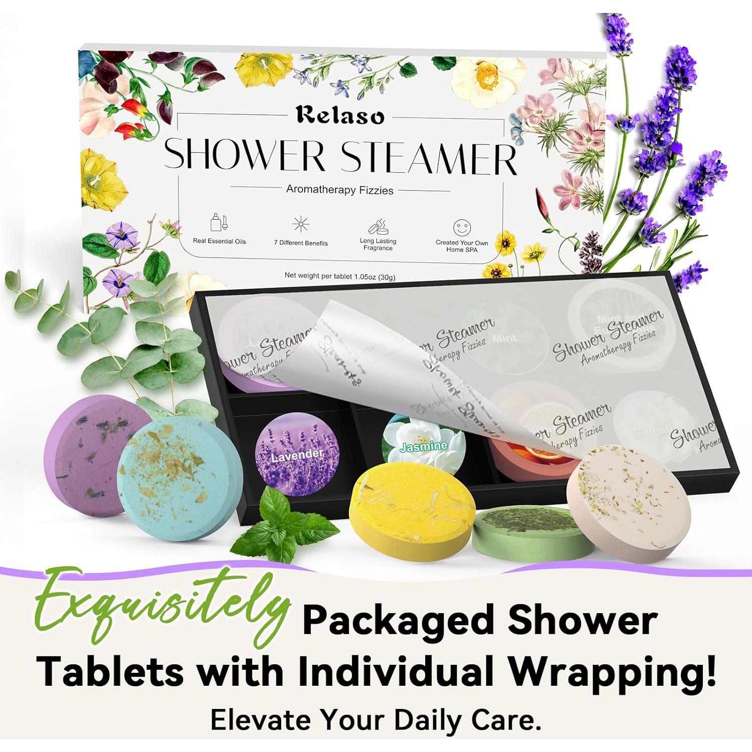 Bombas de Ducha Aromaterapia Relaso 8 Piezas - Spa en Casa