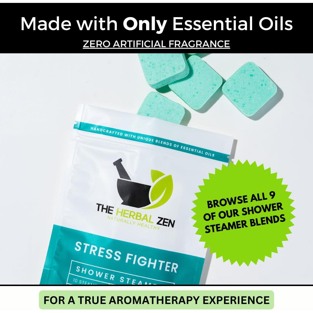 Bombas de Ducha Aromaterapia Luchador del Estrés - 10 Unidades