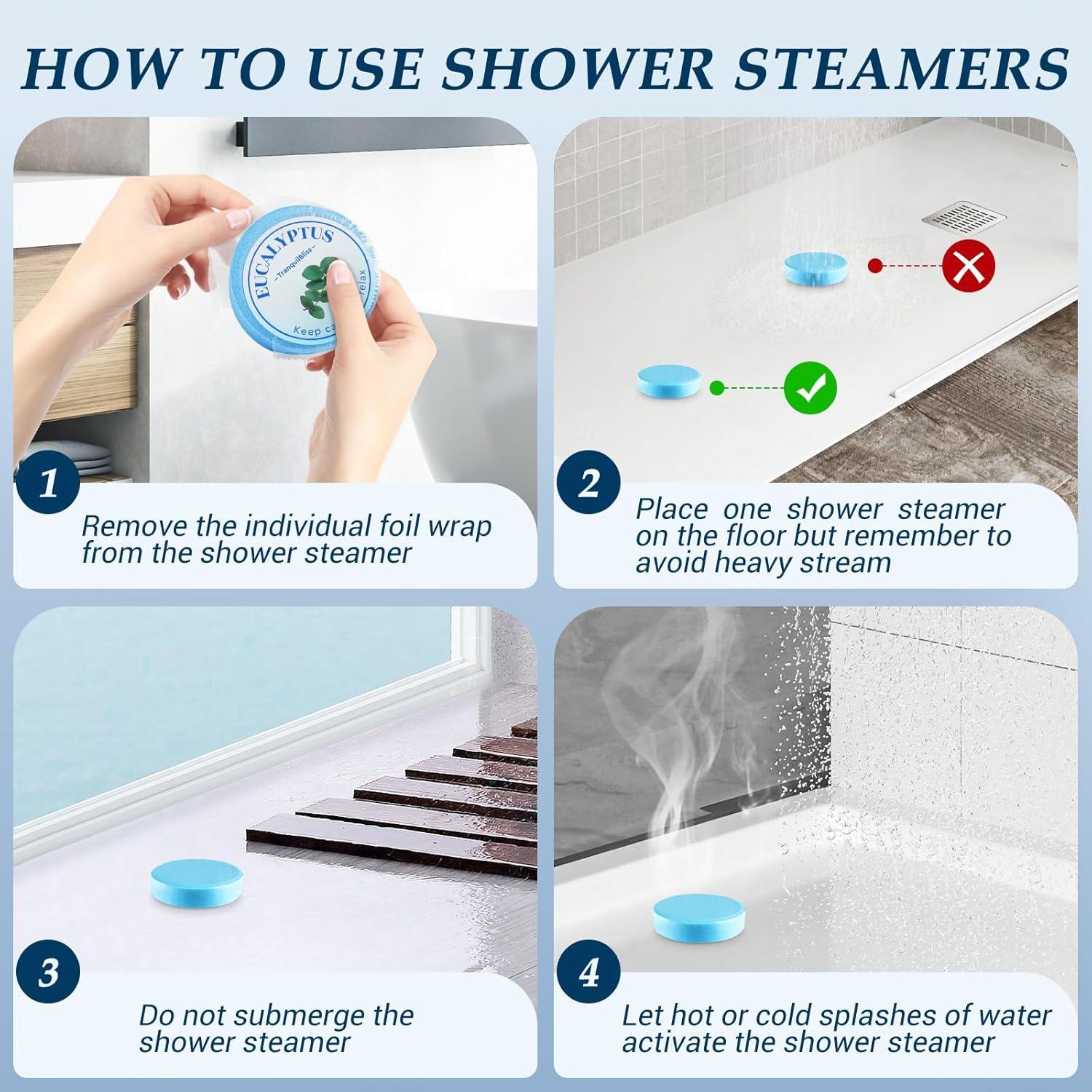 Tabletas de Vapor para Ducha TranquilBliss - Set 18 Piezas