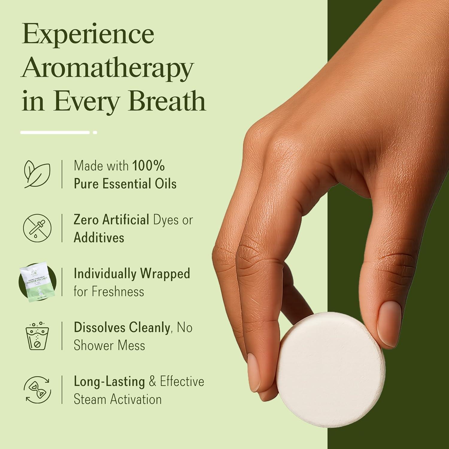 Bombas de Ducha Aromaterapia Romancy - Eucalipto, Menta y Cítricos