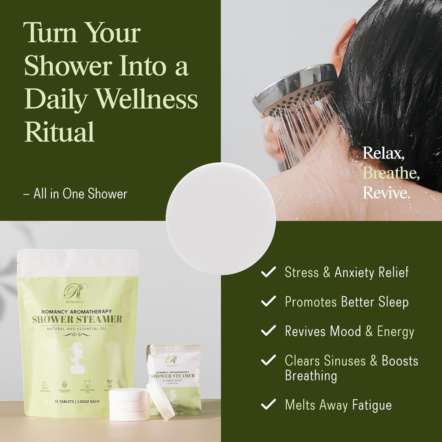 Bombas de Ducha Aromaterapia Romancy - Eucalipto, Menta y Cítricos