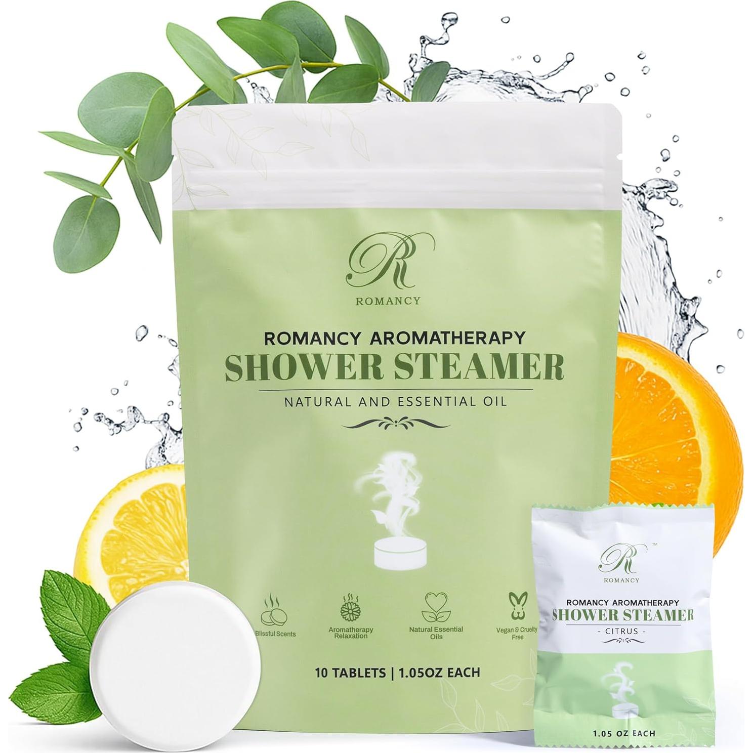 Bombas de Ducha Aromaterapia Romancy - Eucalipto, Menta y Cítricos