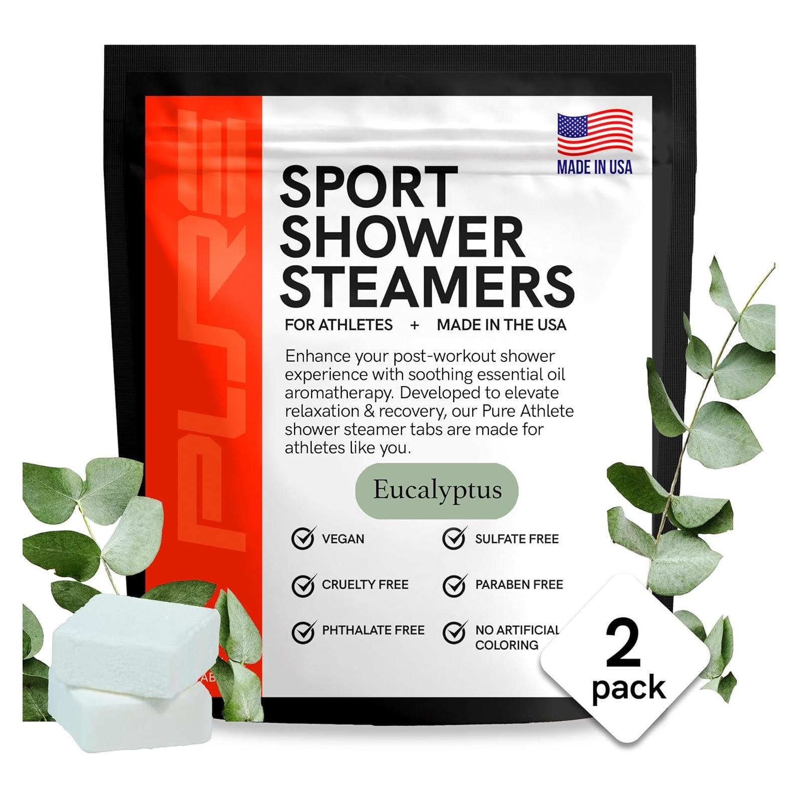 Bombas de Ducha Deportivas Pure Athlete Eucalipto y Mentol