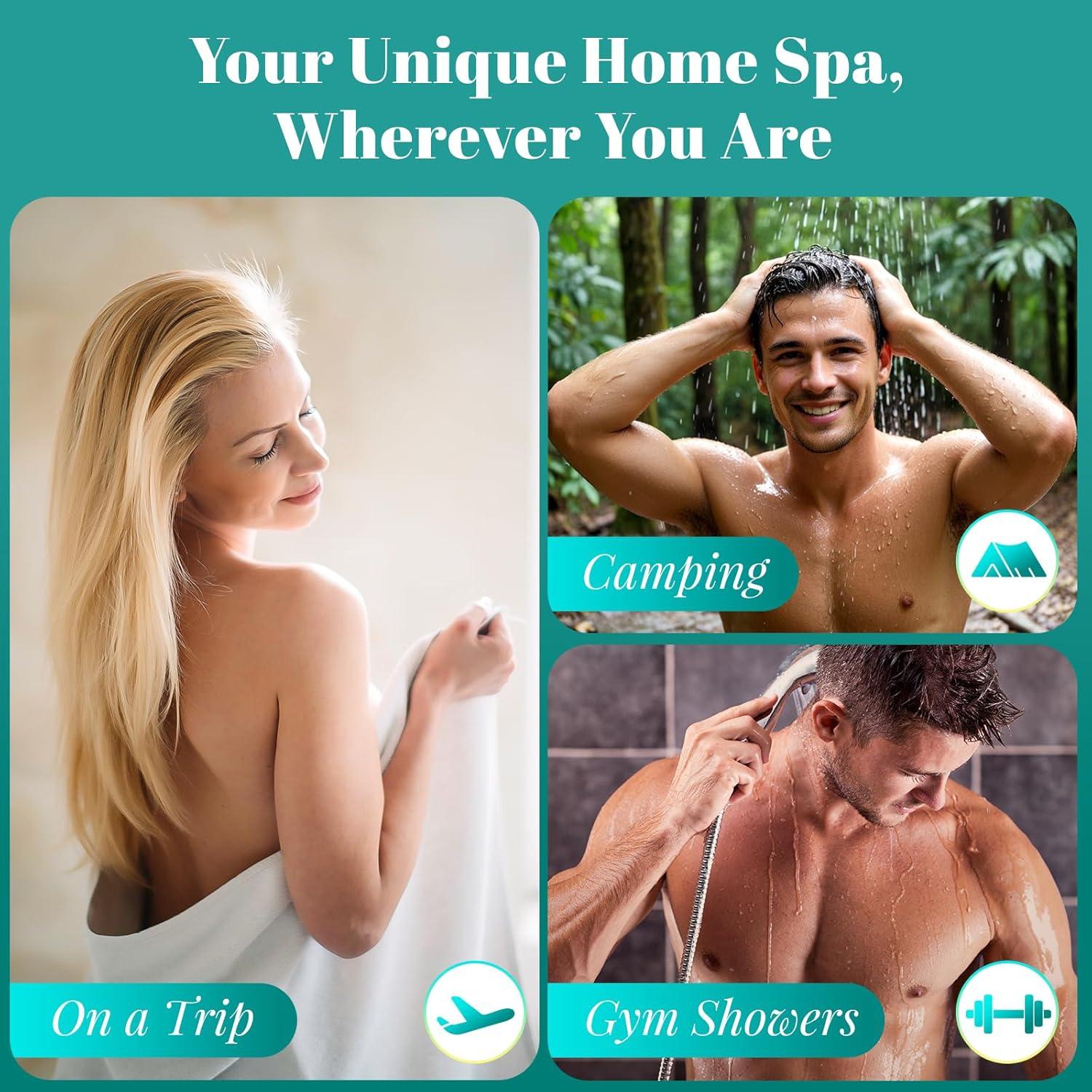 Vapor de Ducha Eucalipto y Menta NightKong - 8 Paquetes + 5ml Aceite Esencial