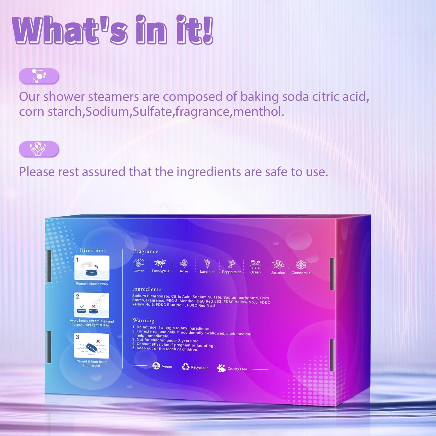 Tabletas de Ducha 24 Pack SeasonBliss - 8 Aromas Naturales