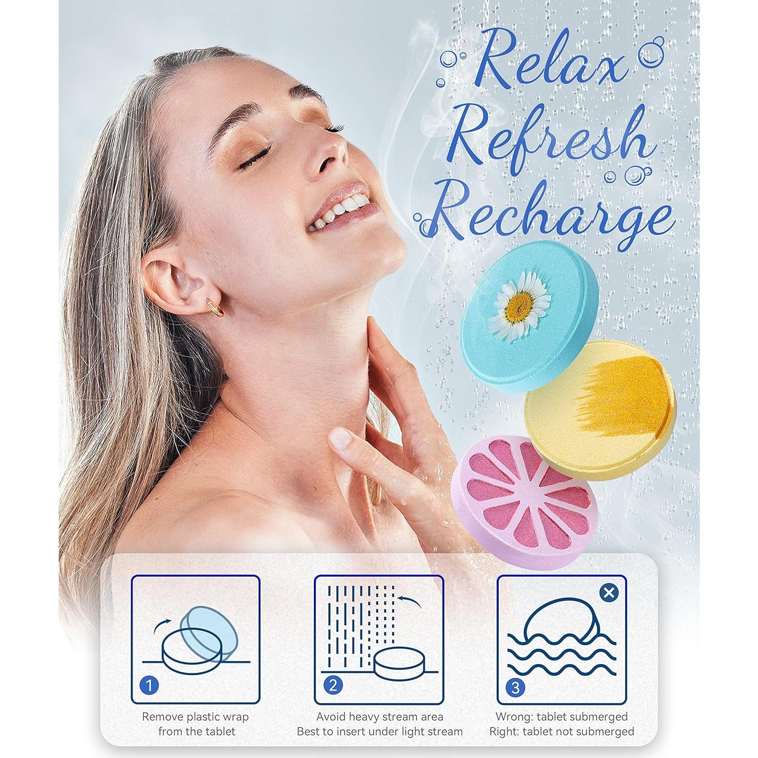 Bombas de Ducha Aromaterapia Aofmee - Paquete de 8 Unidades