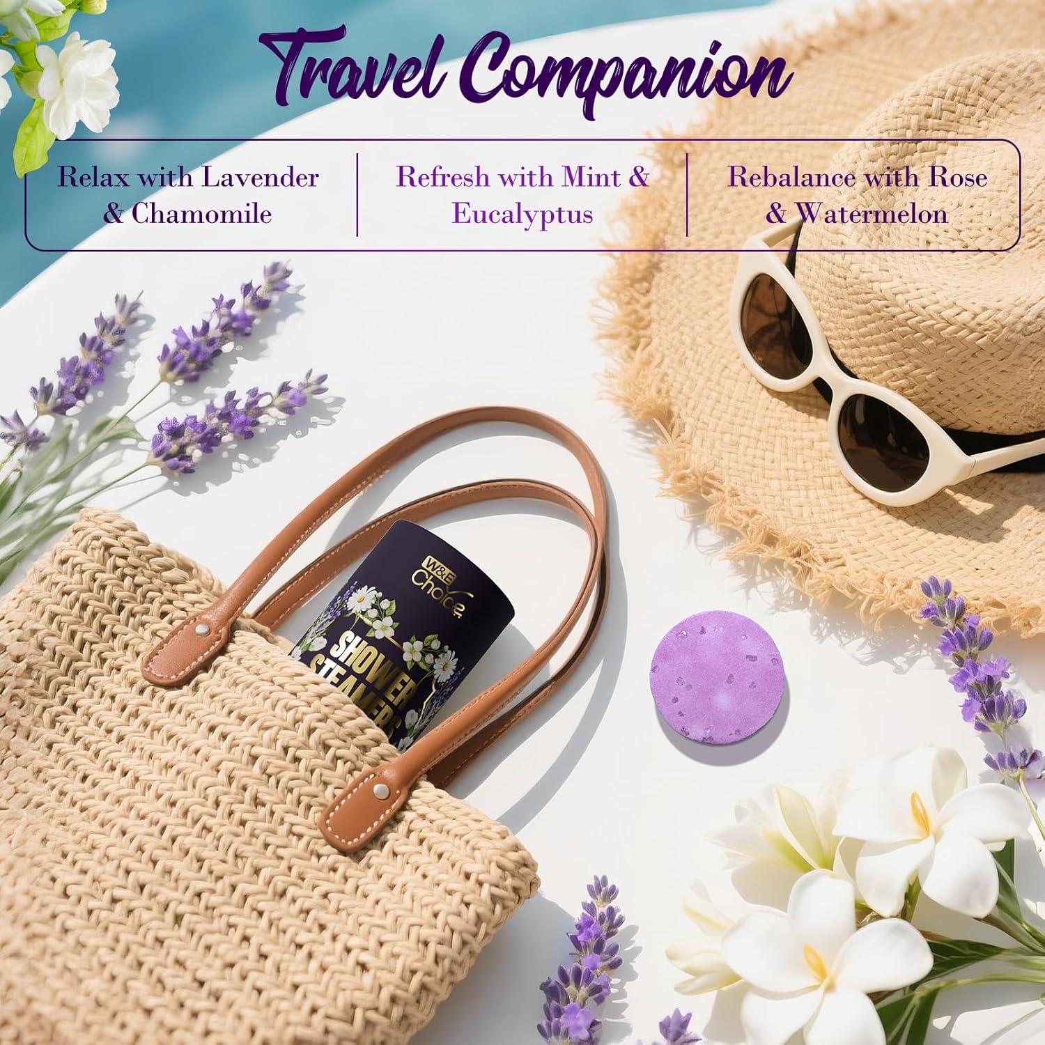 Bombas de Ducha Aromaterapia W&E Choice - 8 Paquete con Aceites Esenciales