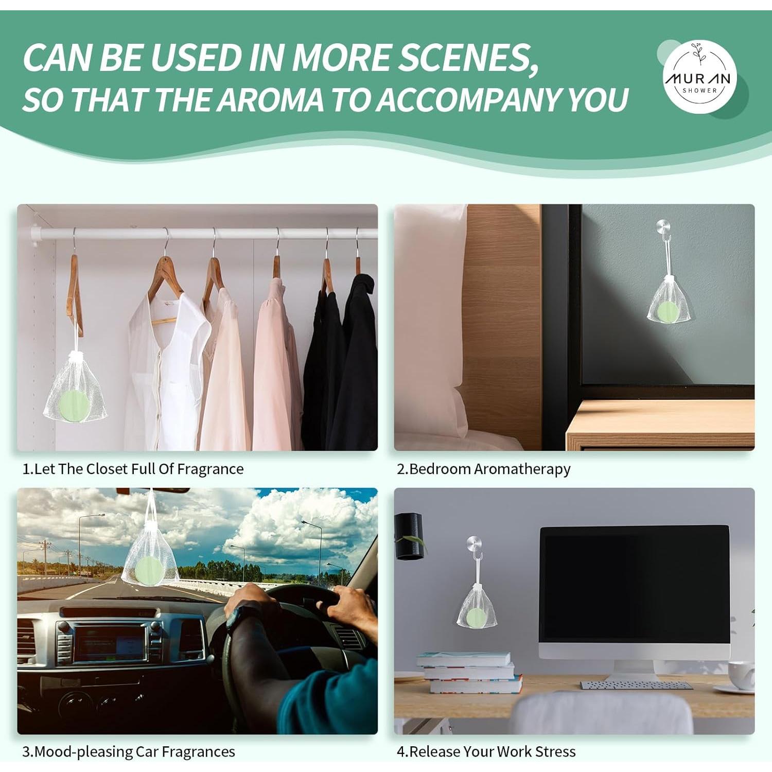 Bombas de Ducha Aromaterapia MURAN 15 Piezas Eucalipto y Mentol