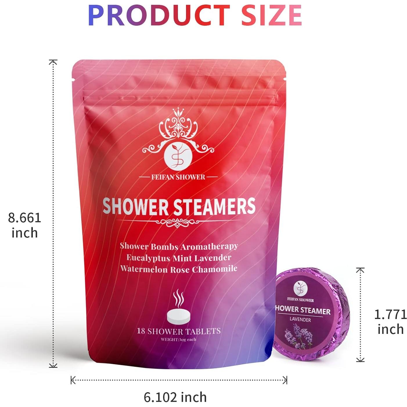 Bombas de Vapor para Ducha Aromaterapia FEIFAN - 18 Piezas