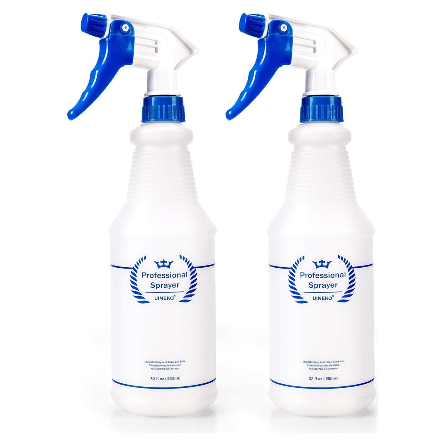 Botellas de Spray de Plástico Uineko 950 ml 4 Piezas Azul
