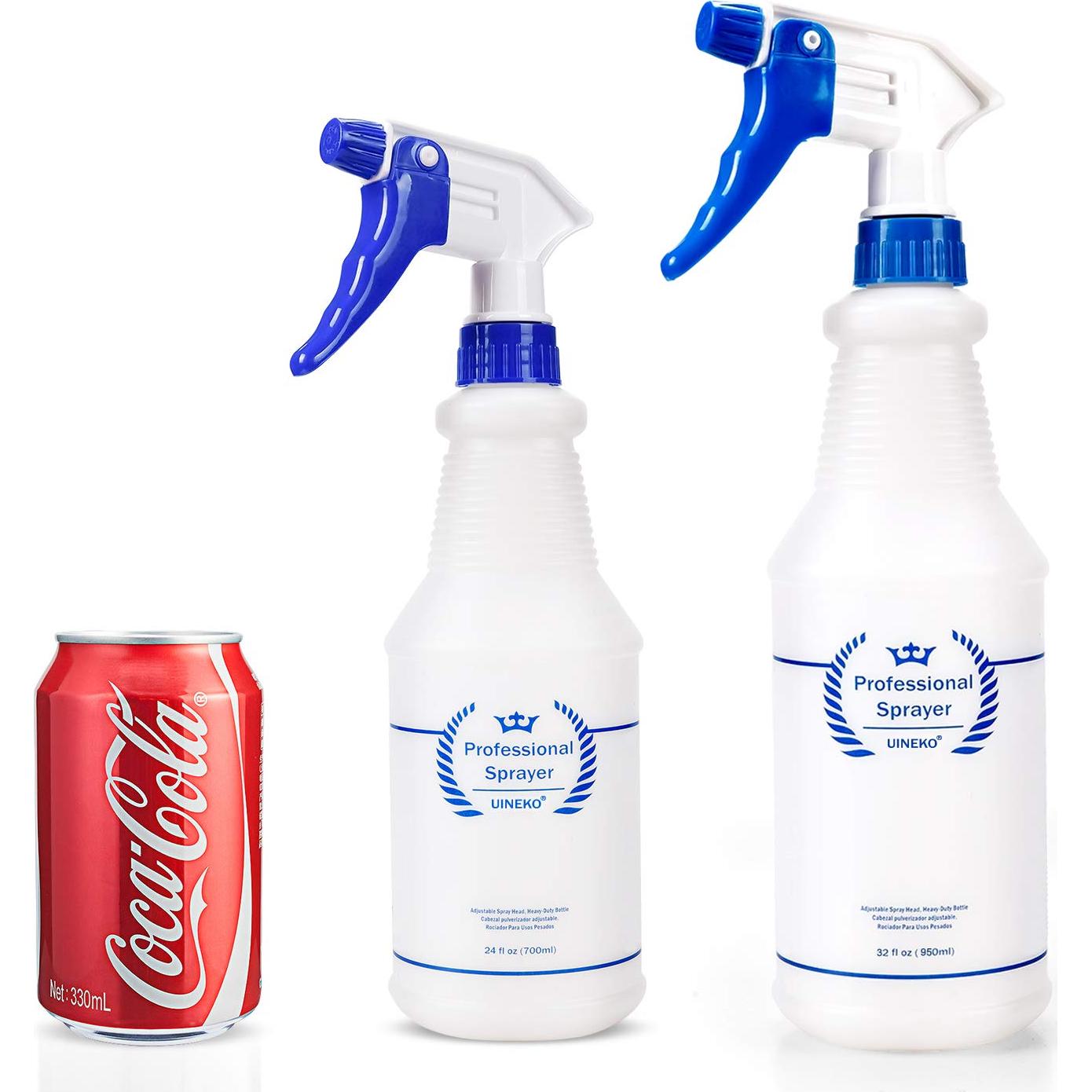 Botellas de Spray de Plástico Uineko 950 ml 4 Piezas Azul