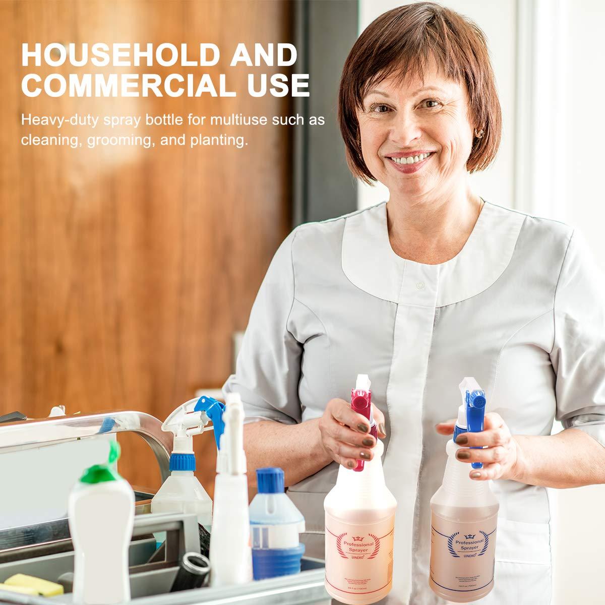 Botellas de Spray de Plástico Uineko 950 ml 4 Piezas Azul