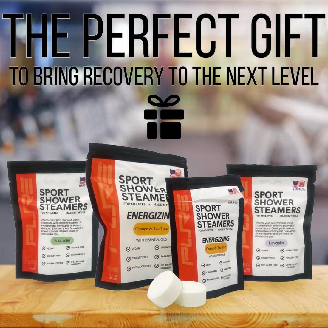 Steamers de Ducha Energizantes Pure Athlete - Naranja y Árbol de Té