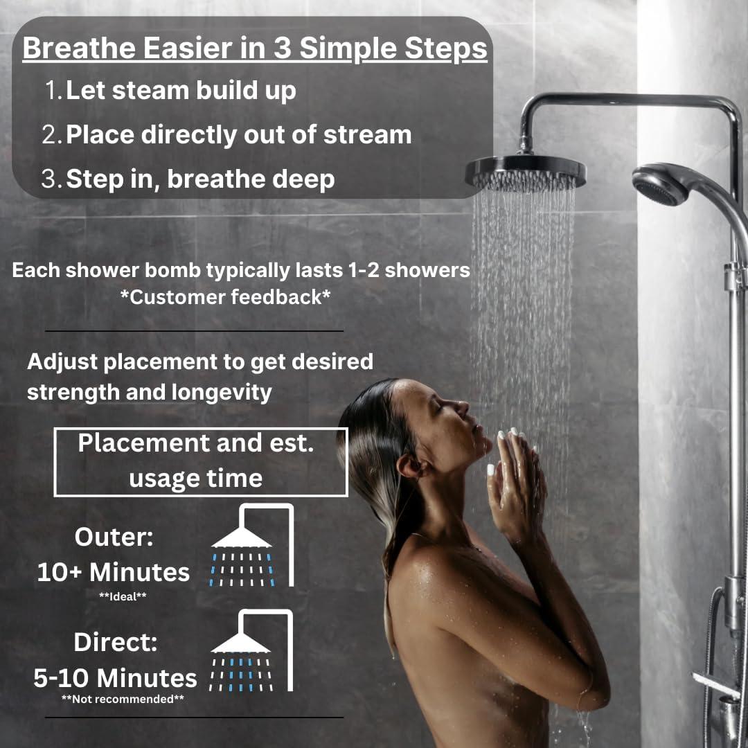 Bombas de Ducha Alive 10-Pack - Aromaterapia Eucalipto y Menta