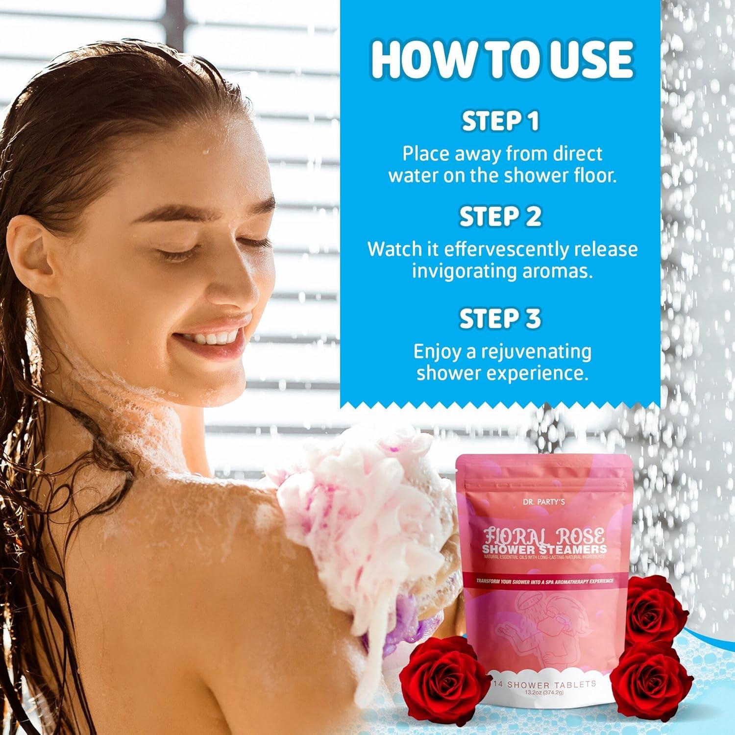 Vaporizador de Ducha Partymachines 14 Tabletas Aroma Floral