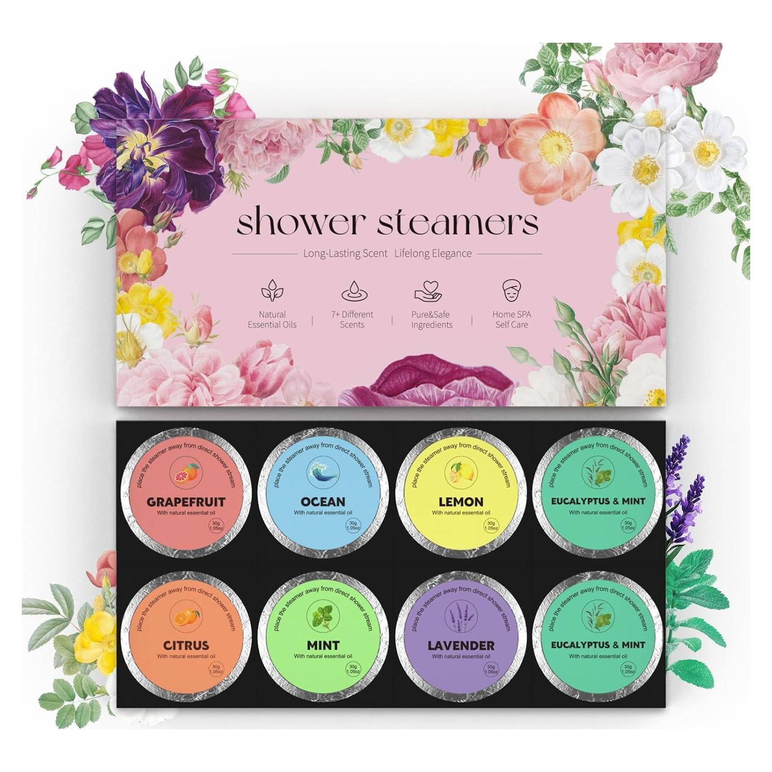 Bombas de Ducha Aromaterapia ZIAKEAU 8 Paquetes Relajación