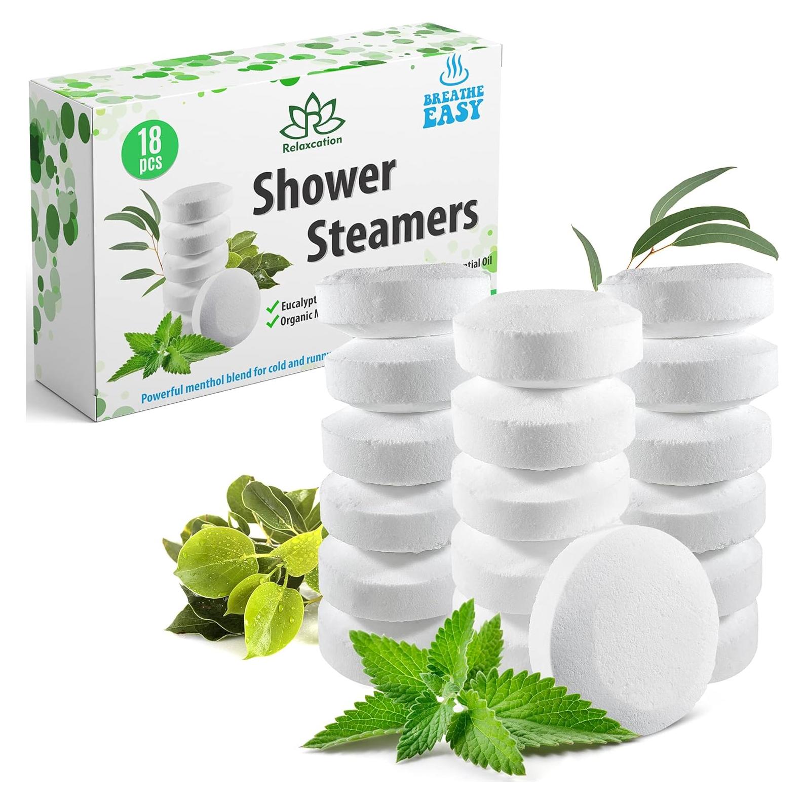 Tabletas de Vapor para Ducha Relaxcation - 18 Unidades Eucalipto
