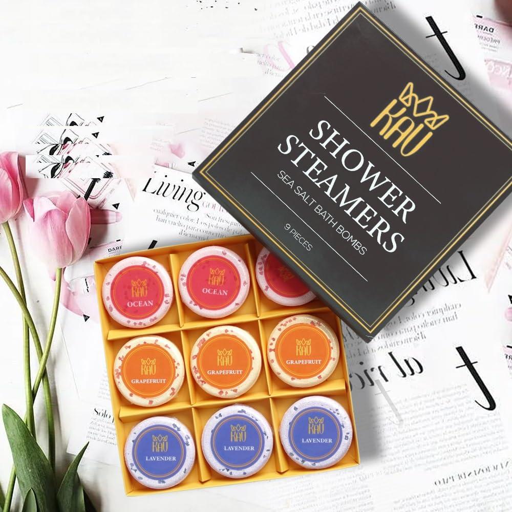 Bombas de Ducha Aromaterapia KAV - Set de 9 Tabletas Relajantes