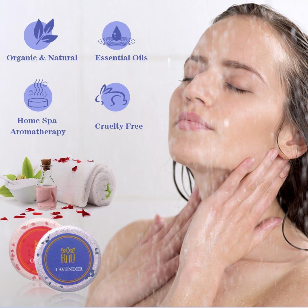 Bombas de Ducha Aromaterapia KAV - Set de 9 Tabletas Relajantes