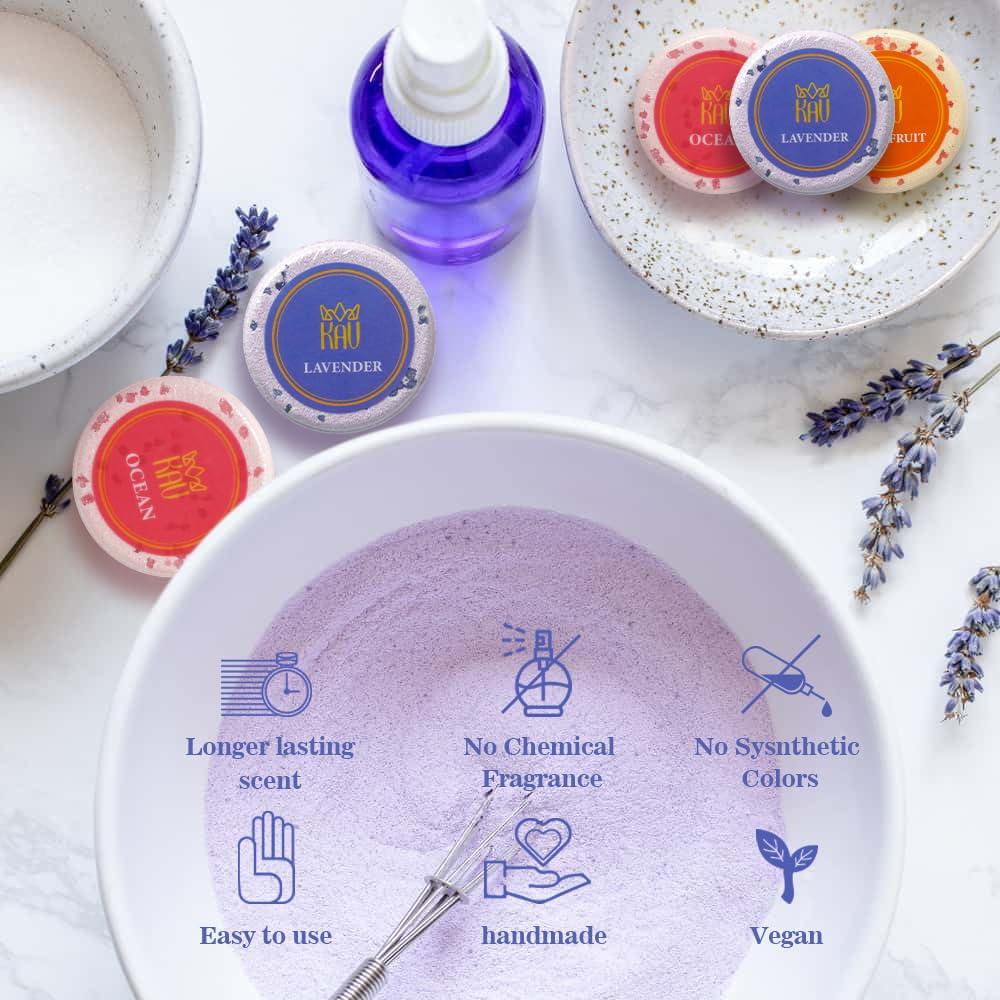 Bombas de Ducha Aromaterapia KAV - Set de 9 Tabletas Relajantes