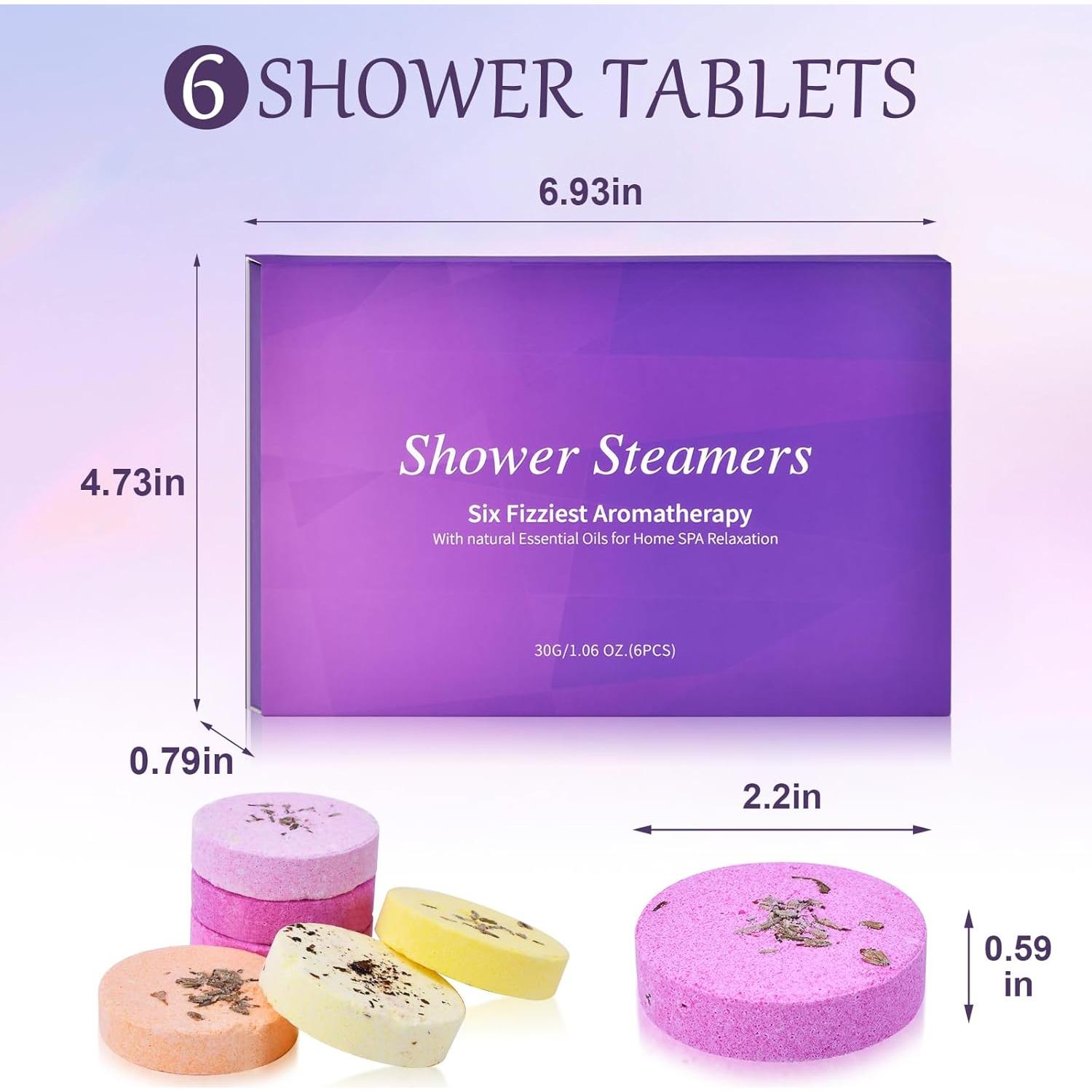 Set de 6 Tabletas de Ducha Aromaterapia Stonore - Regalo para Mamá