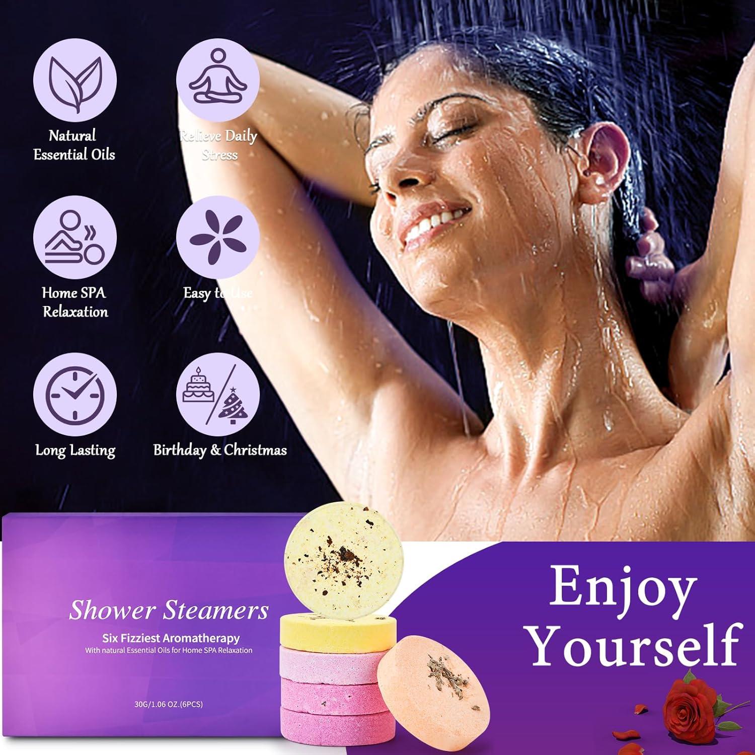 Set de 6 Tabletas de Ducha Aromaterapia Stonore - Regalo para Mamá