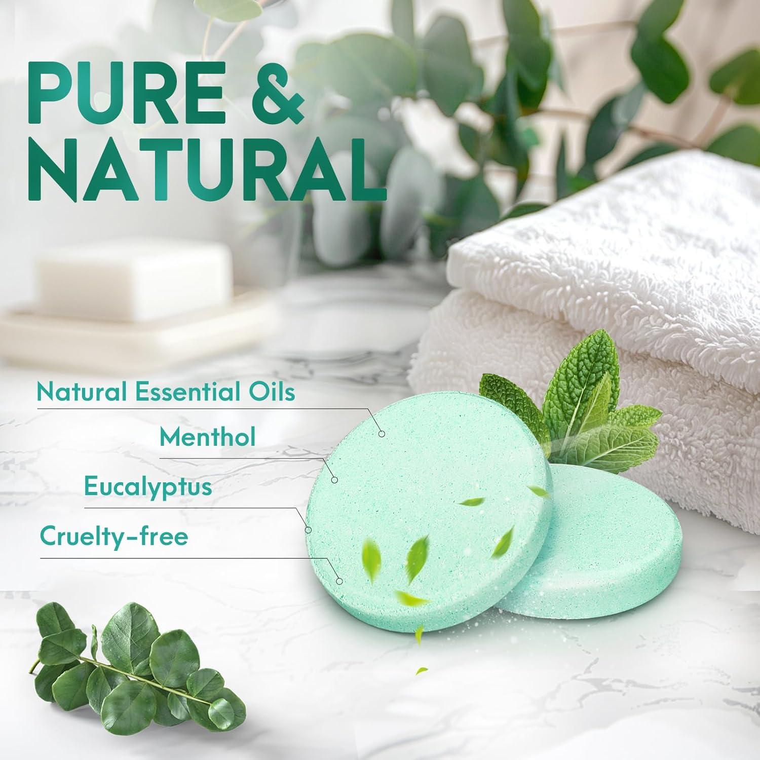 Bombas de Ducha Eletorot Eucalipto y Menta - Paquete de 6