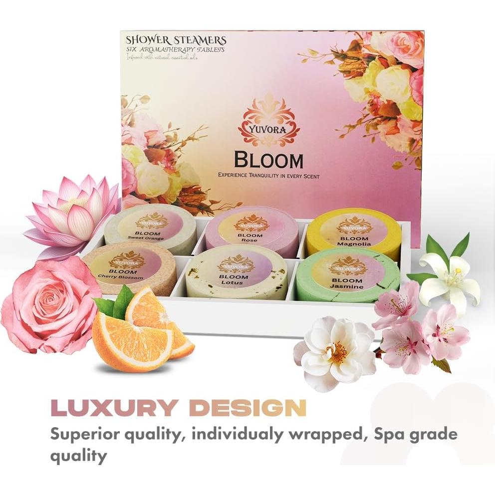 Juego de Pastillas de Ducha Aromaterapia Yuvora - 6 Aromas