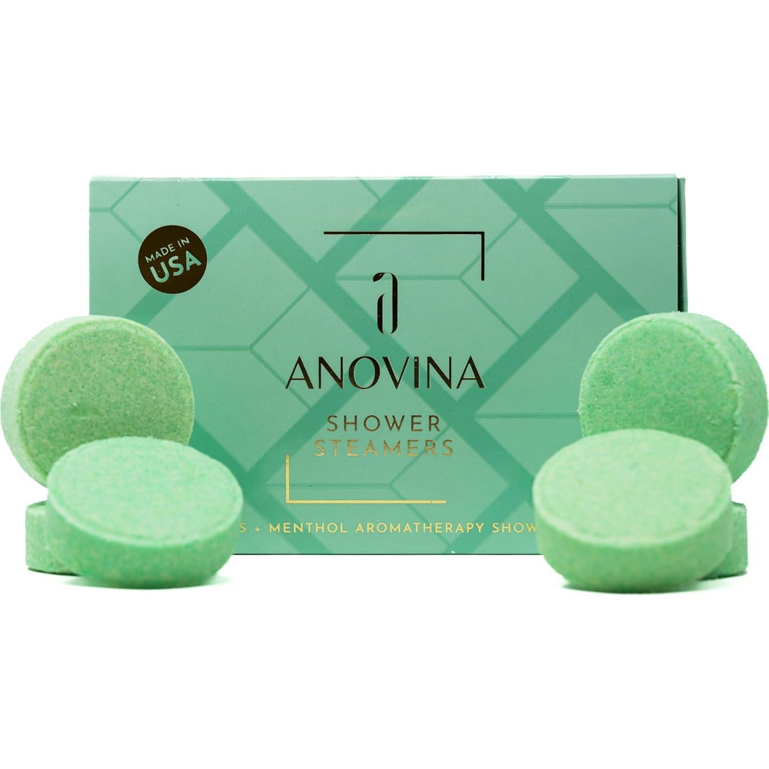 Tabletas de Vapor para Ducha Anovina Eucalipto y Mentol 6 Pzas