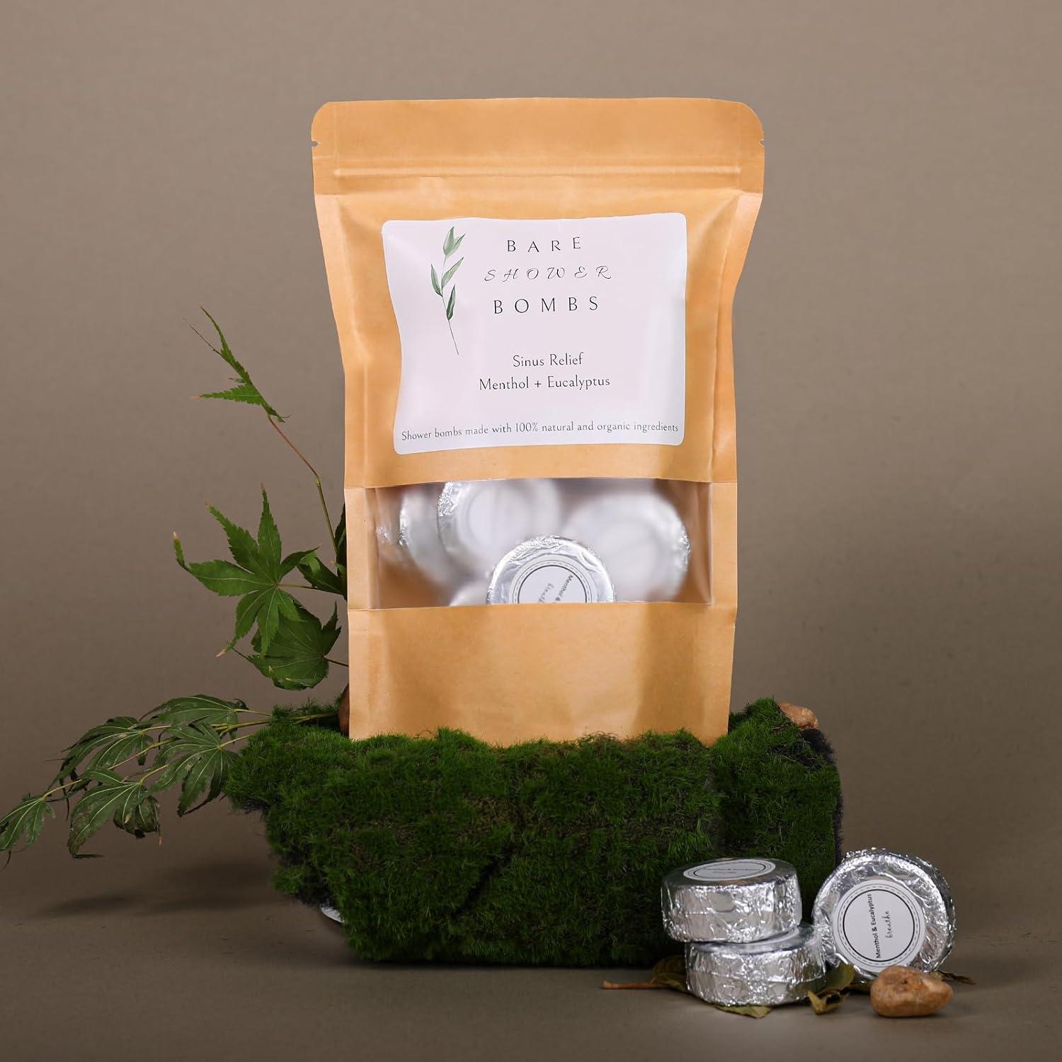 Set de 15 Bombas de Ducha Naturales Bare con Eucalipto y Mentol