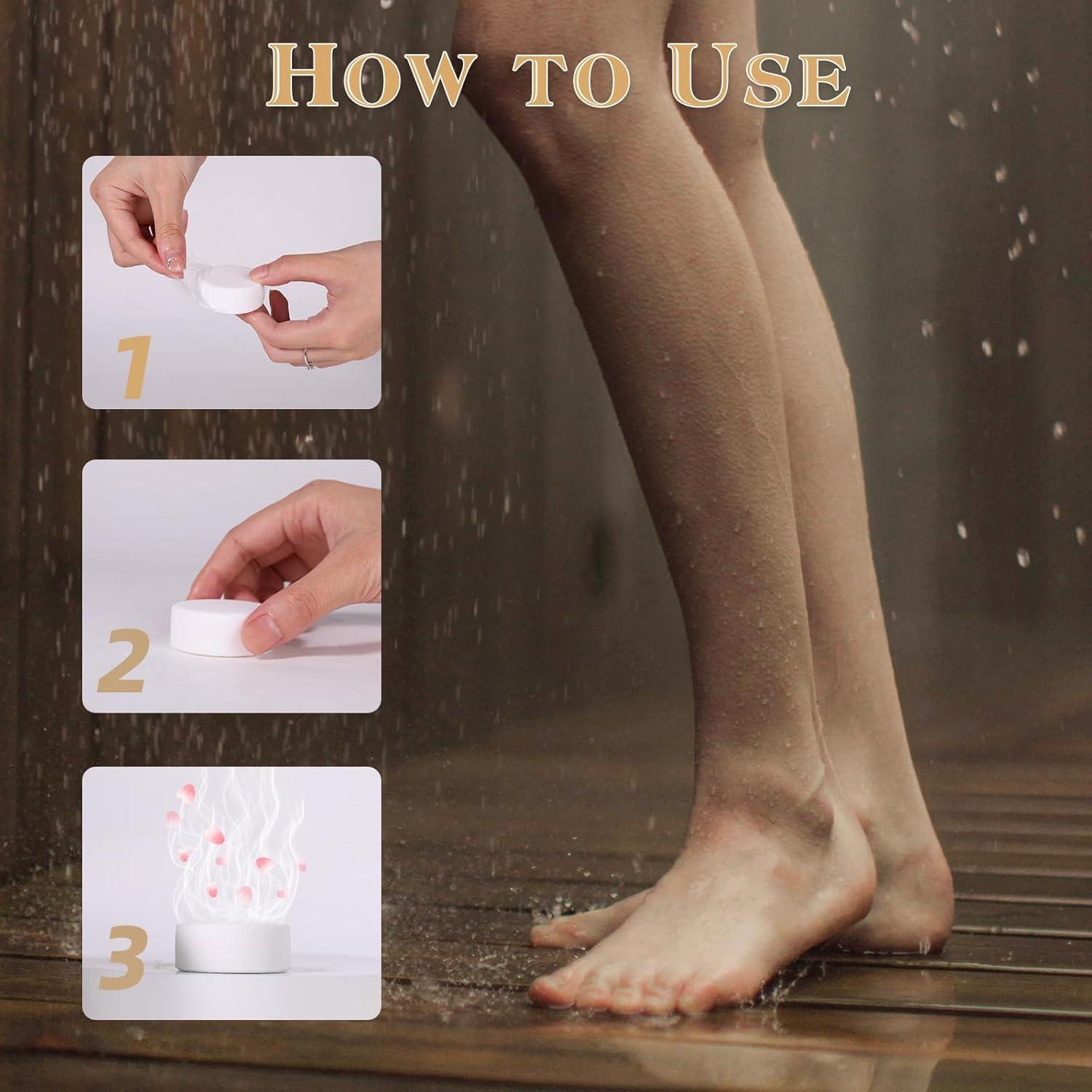 Set de 15 Bombas de Ducha Naturales Bare con Eucalipto y Mentol