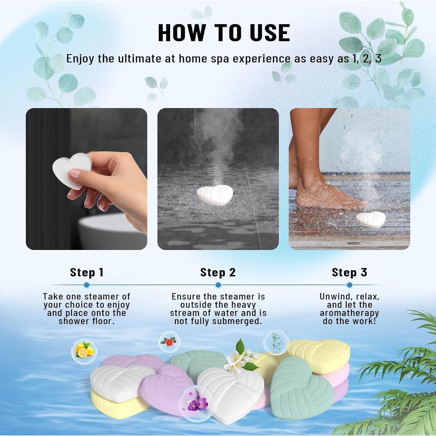 Bombas de Ducha Aromaterapia Noberwan - 10 Paquete Aceites Esenciales