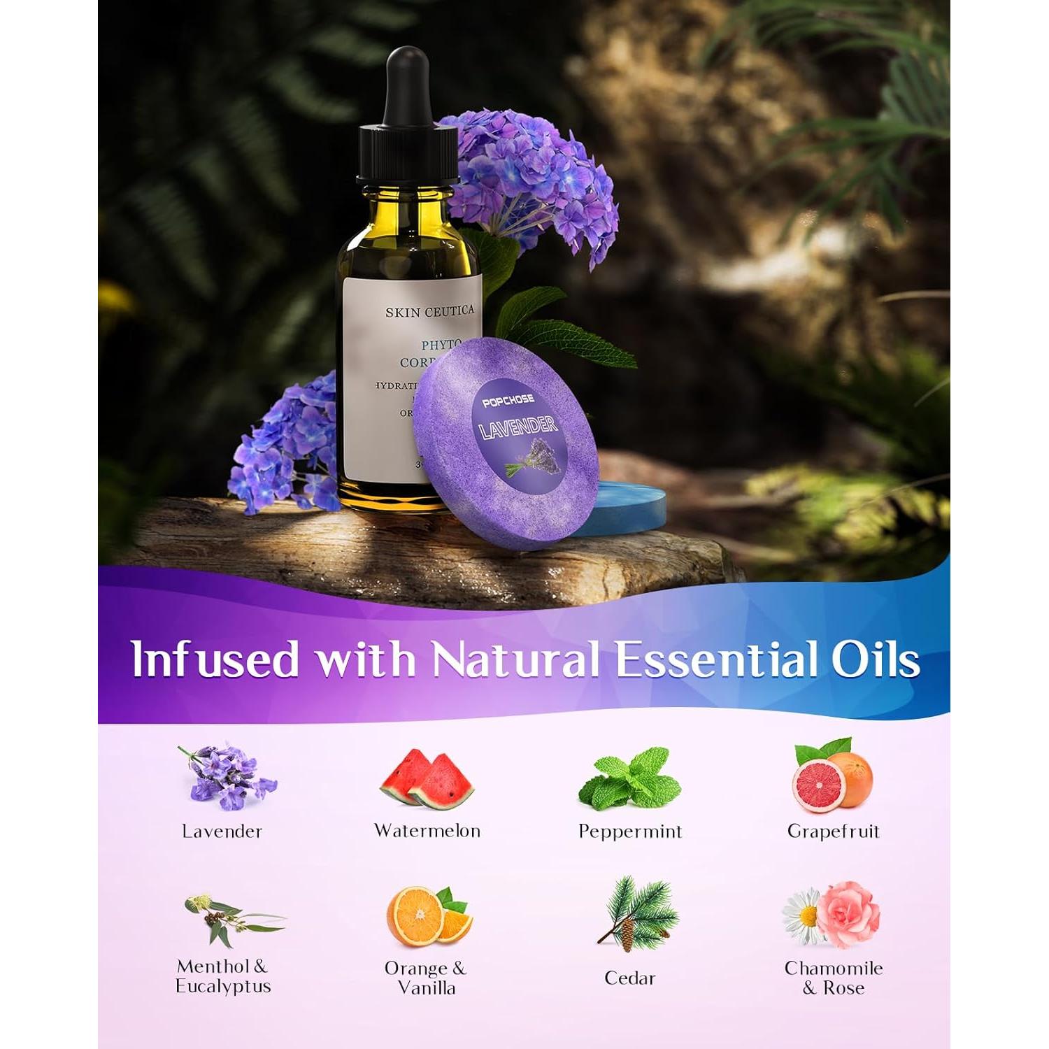 Bombas de Ducha Aromaterapia POPCHOSE - 8 Aromas Naturales