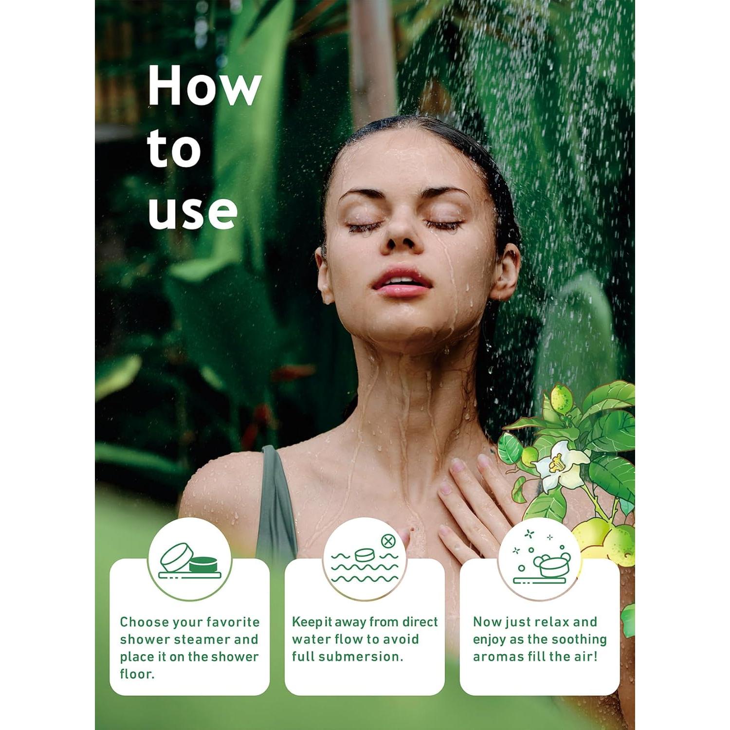 Bolsitas de Vapor para Ducha Midlaso - Aromaterapia Natural 6 Pcs