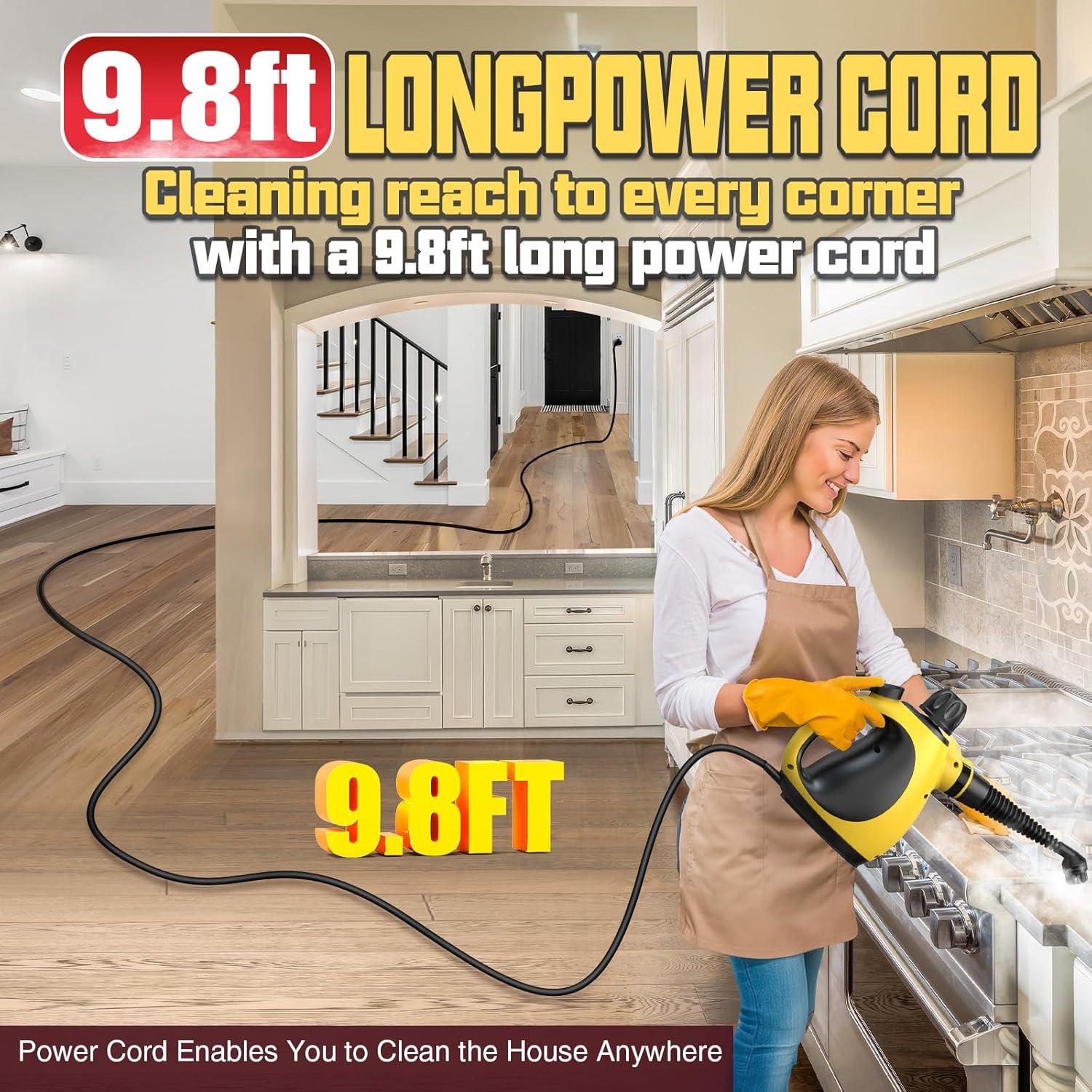 Limpiador de vapor portátil STEAMIFY 1200W 380ml multi-superficie