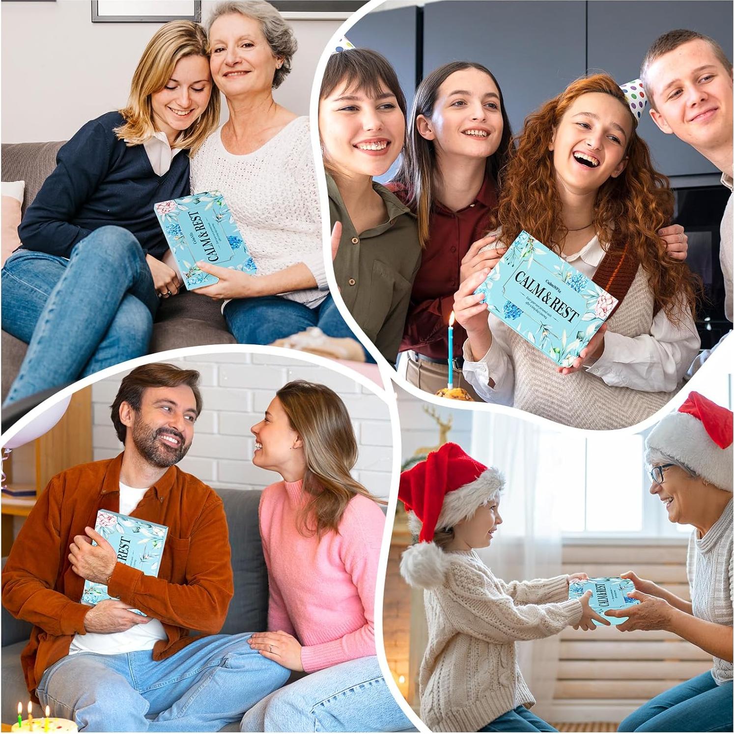 Paquete de 12 pastillas de vapor para ducha CalmNFiz - 6 aromas