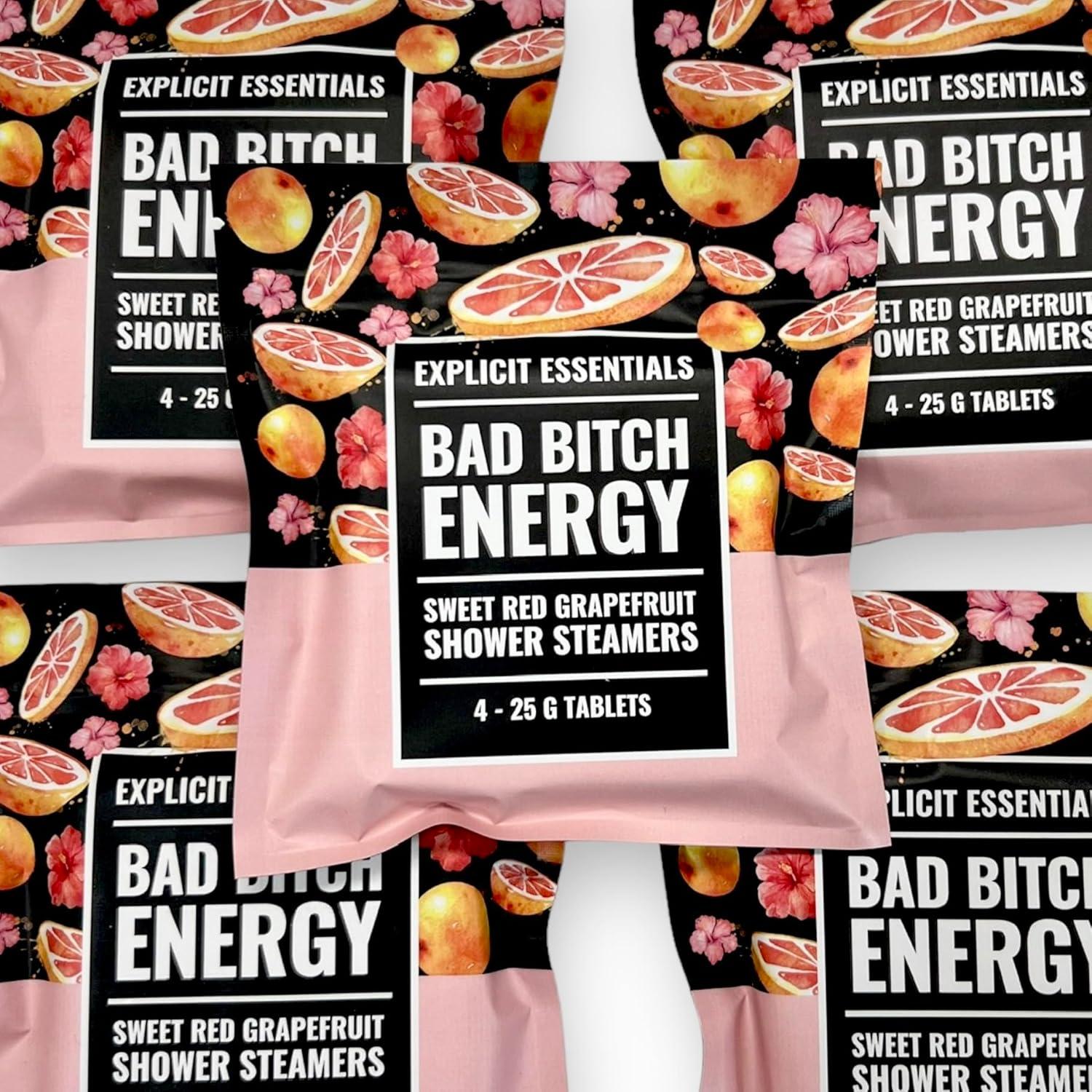 Tabletas de Vapor de Ducha Pomelo Rojo Dulce Explicit Essentials - 4 Unidades 25g