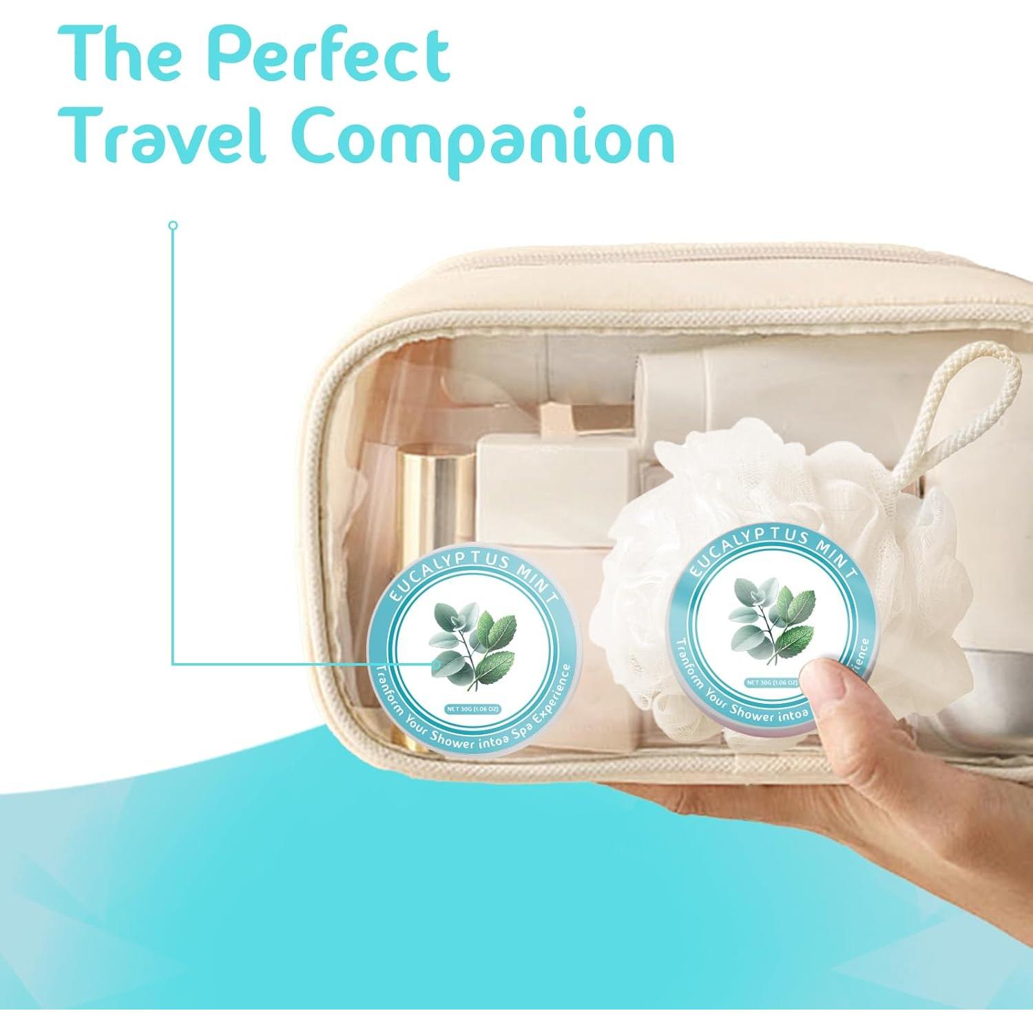 Bombas de Ducha Aromaterapia Eucalipto Menta ORIENTLEAF - 8 Piezas