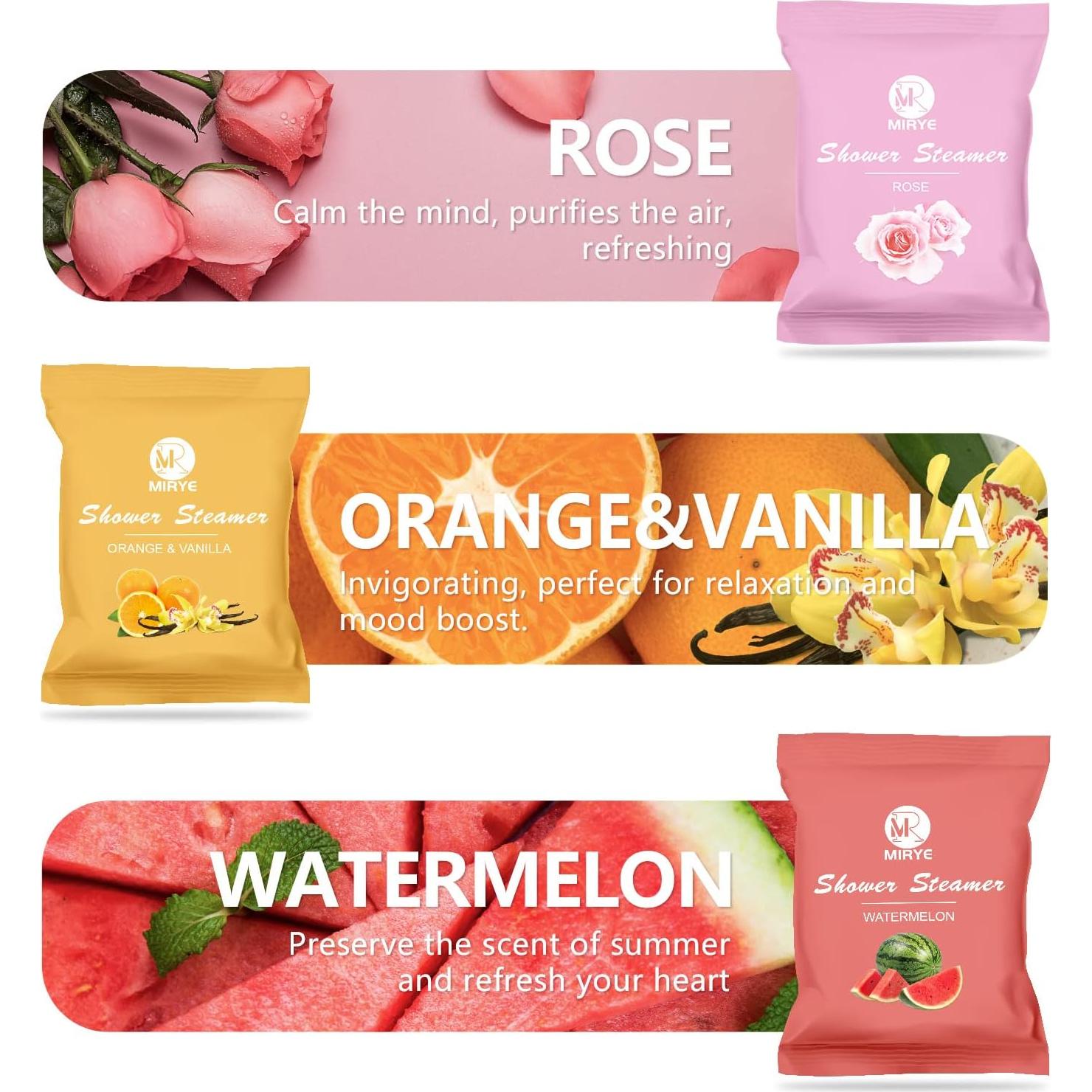 Bombas de Ducha Aromaterapia MR MIRYE - 24 Piezas Orgánicas