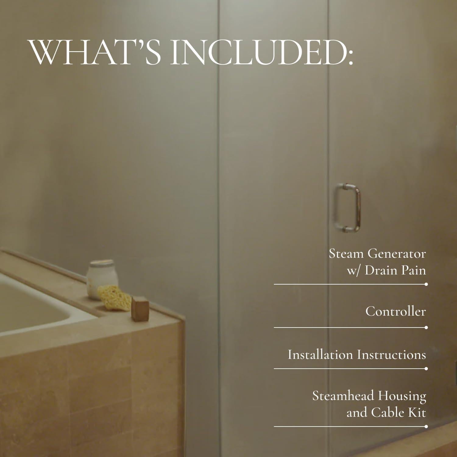 Suite de Vapor Casi Cielo con Controlador y Cabeza de Vapor