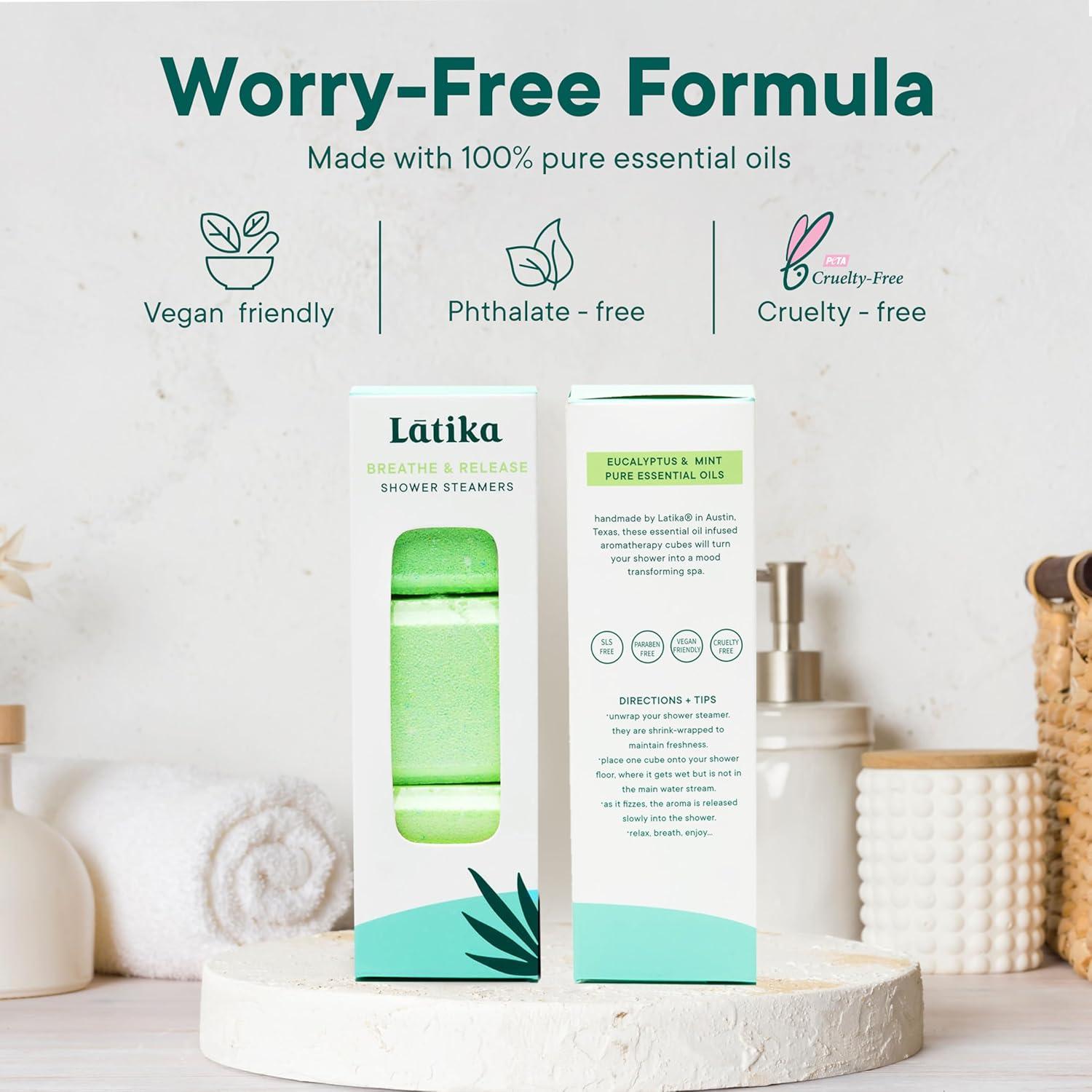 Vaporizador de Ducha Latika Breathe & Release - Eucalipto y Menta