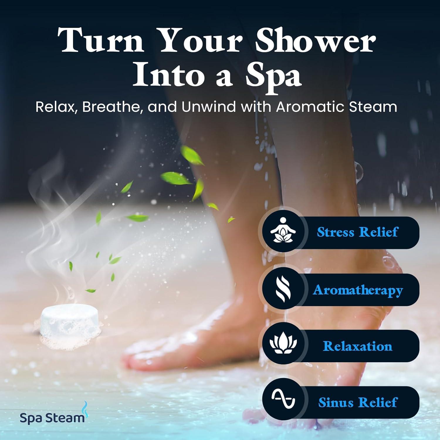 Bombas de Ducha Aromaterapia Eucalipto Menta - Set 15 Pzas