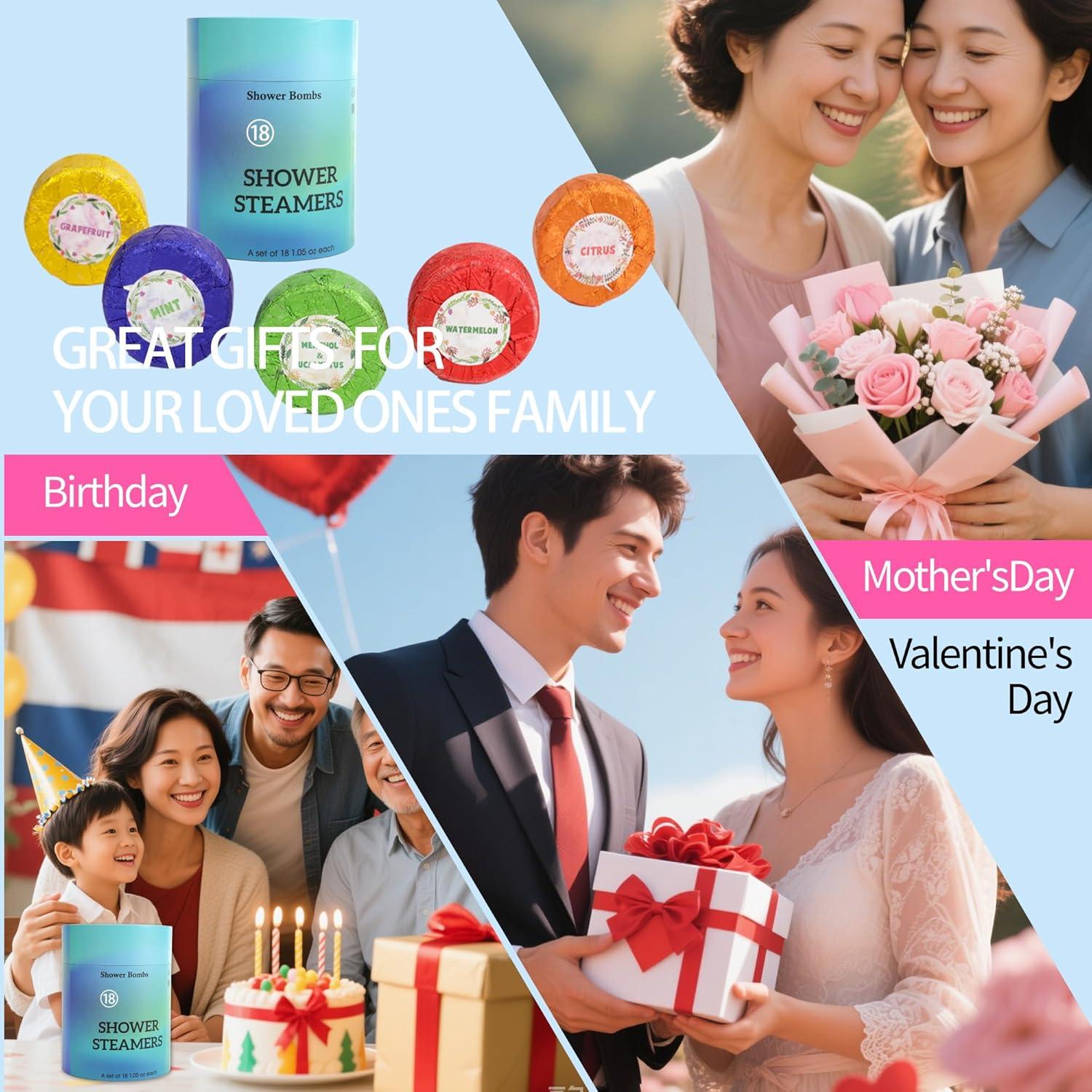 Tabletas de Aromaterapia para Ducha Losensild - 8 Piezas