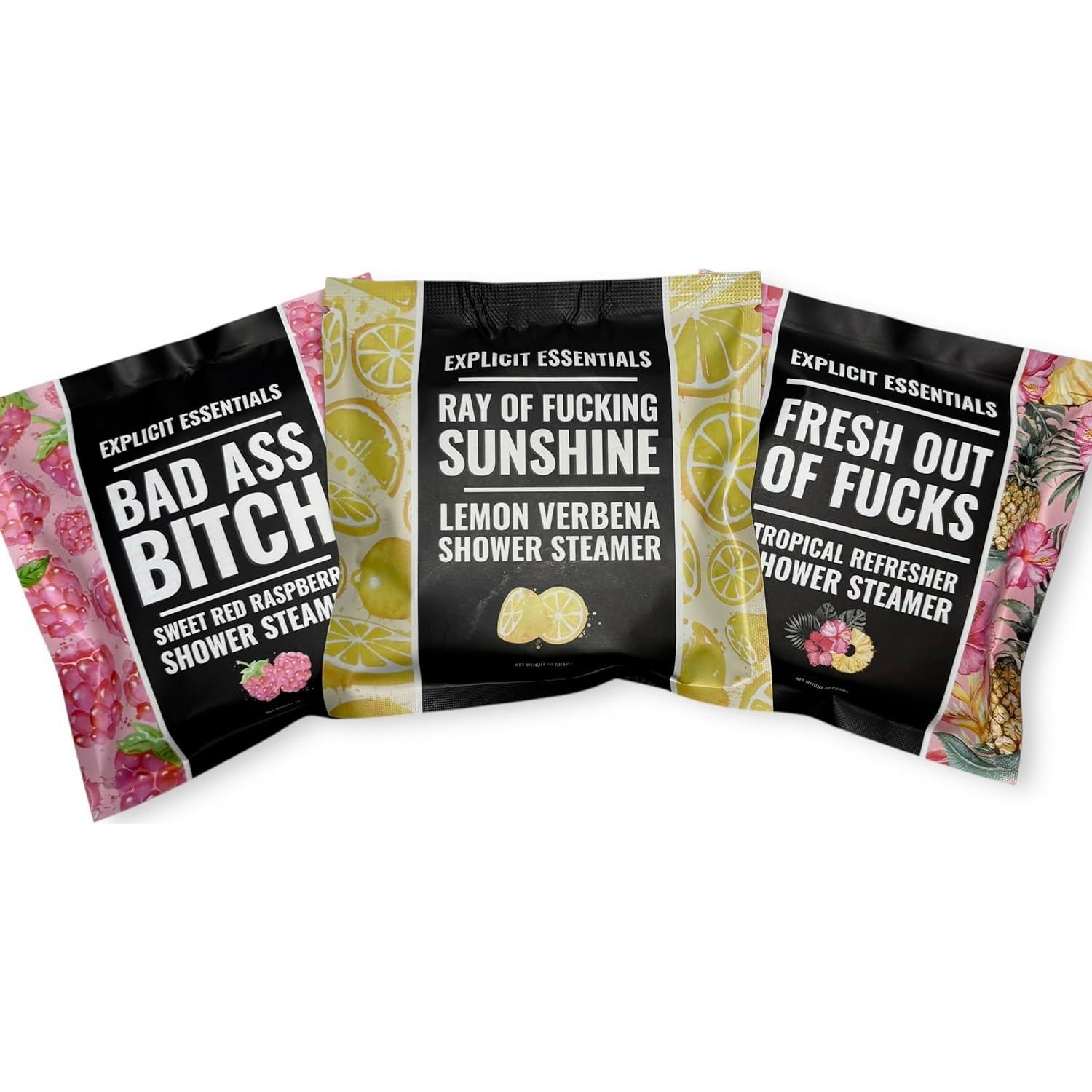 Juego de Vapor de Ducha Aromaterapia Explicit Essentials - 3 Aromas